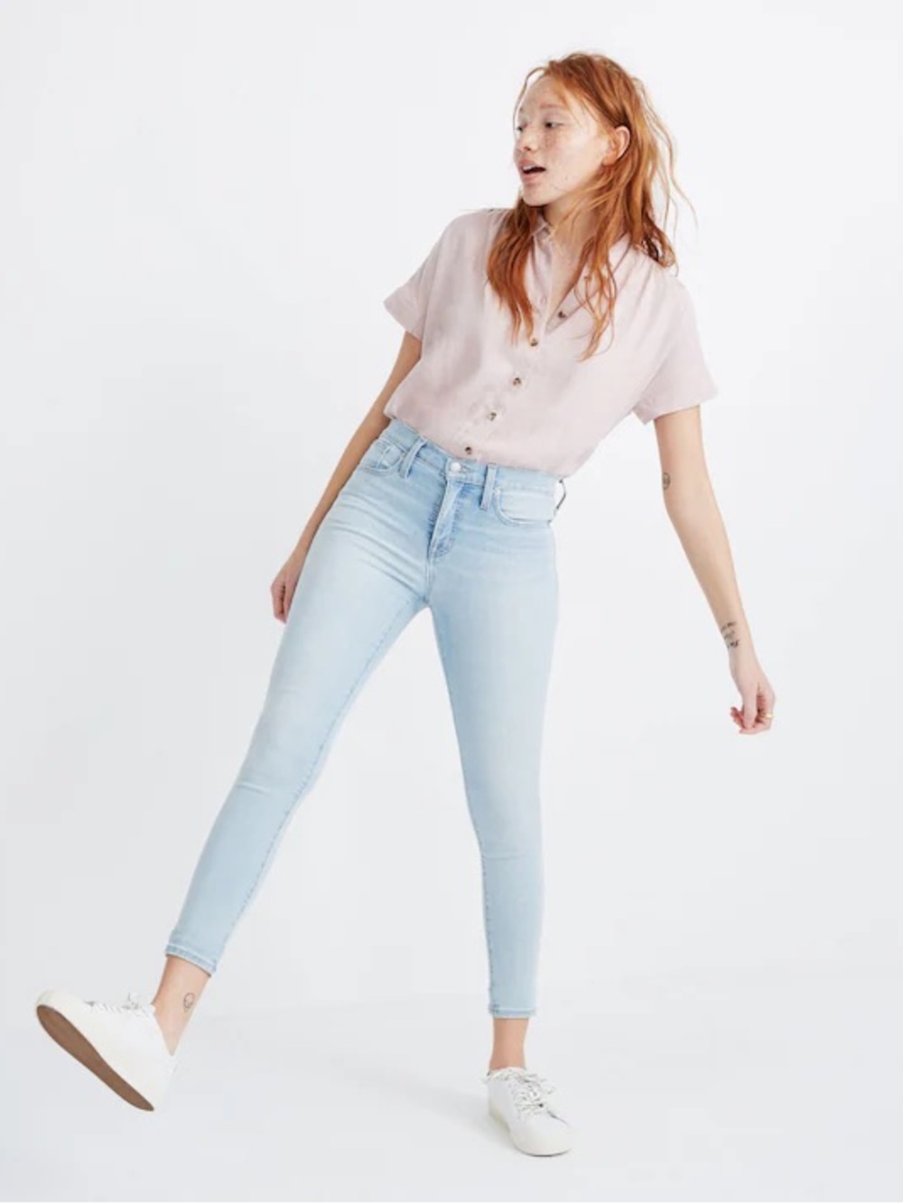 Madewell 9" Mid-Rise Skinny Crop Jeans size 28